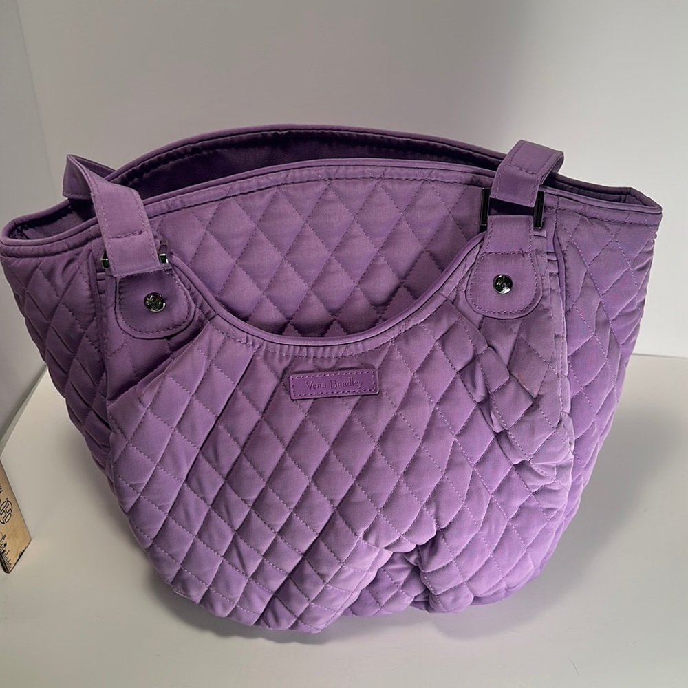 Vera Bradley Glenna Purse Handbag Tote Mokara Orchid Microfiber